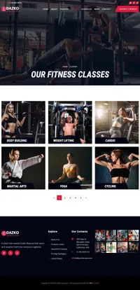 dazko mini website template desktop screenshot