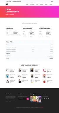 shop mini website template desktop screenshot