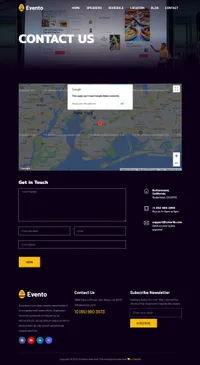 eventotemplate mini website template desktop screenshot