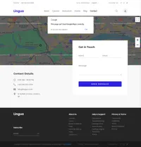 lingua mini website template desktop screenshot