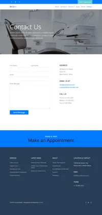 medi mini website template desktop screenshot
