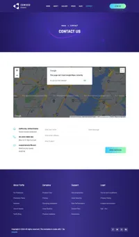 comodo mini website template desktop screenshot