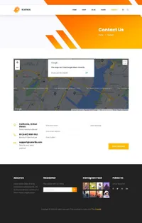 karma mini website template desktop screenshot