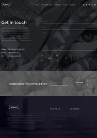 porto mini website template desktop screenshot