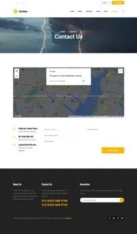 builder mini website template desktop screenshot