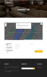 woodrox mini website template desktop screenshot
