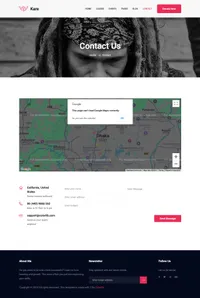 kare mini website template desktop screenshot