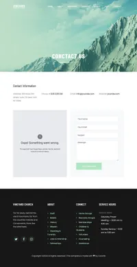 vineyard mini website template desktop screenshot