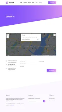 gaas mini website template desktop screenshot