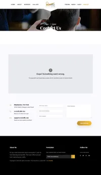 barcut mini website template desktop screenshot