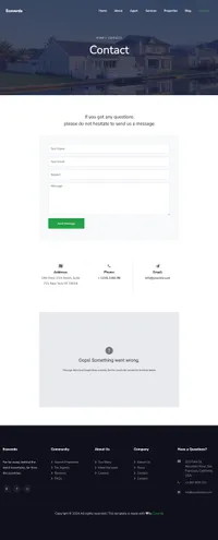 ecoverde mini website template desktop screenshot