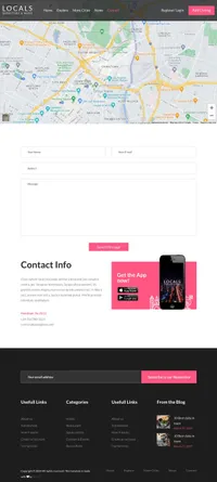 locals-directory mini website template desktop screenshot