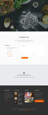 luto mini website template desktop screenshot