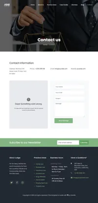 judge mini website template desktop screenshot