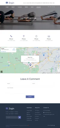 zogin mini website template desktop screenshot
