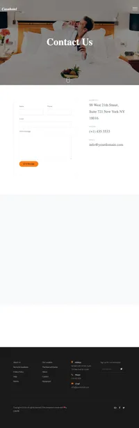 casahotel mini website template desktop screenshot