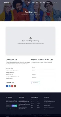 fancy mini website template desktop screenshot