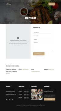 feliciano mini website template desktop screenshot