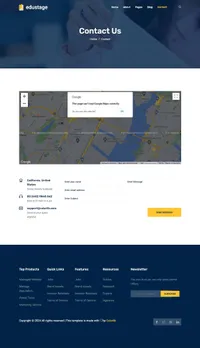 edustage mini website template desktop screenshot