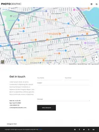 photographer mini website template desktop screenshot