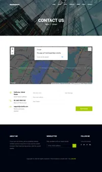 maxitechture mini website template desktop screenshot