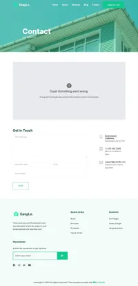 easylo mini website template desktop screenshot