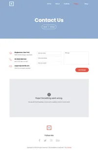 kenedy mini website template desktop screenshot