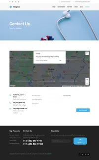 hospice mini website template desktop screenshot