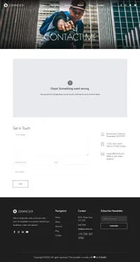 josanclick mini website template desktop screenshot