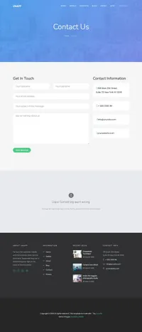 unapp mini website template desktop screenshot