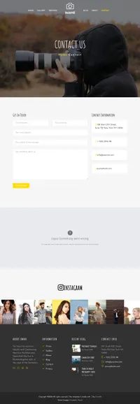imahe mini website template desktop screenshot