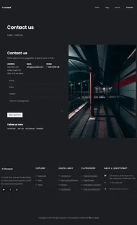 oraxol mini website template desktop screenshot