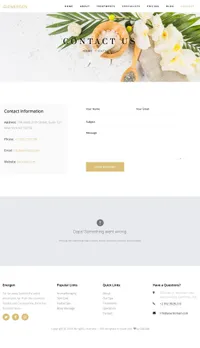 energen mini website template desktop screenshot