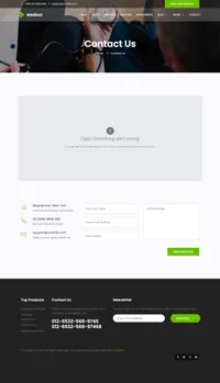 medical-2 mini website template desktop screenshot