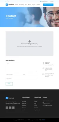 docmed mini website template desktop screenshot