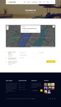 royal mini website template desktop screenshot