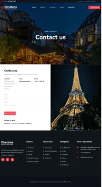 directone mini website template desktop screenshot