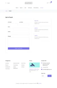 shoppers mini website template desktop screenshot