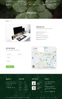 alazea mini website template desktop screenshot