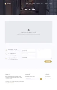 interior mini website template desktop screenshot