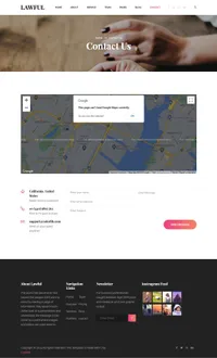 lawful mini website template desktop screenshot
