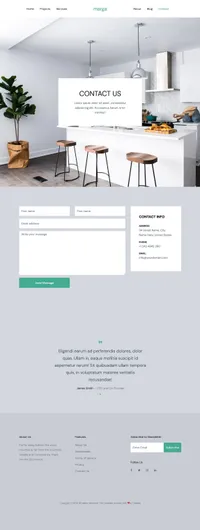 marga mini website template desktop screenshot