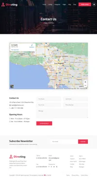 directing mini website template desktop screenshot