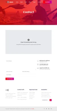 beko mini website template desktop screenshot