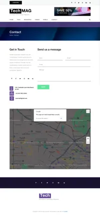 techmag mini website template desktop screenshot