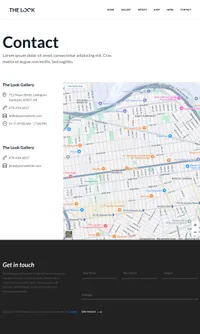 thelook mini website template desktop screenshot
