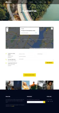 bitmap mini website template desktop screenshot