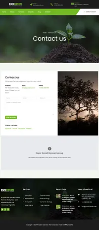 ecogreen mini website template desktop screenshot