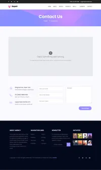 repair mini website template desktop screenshot