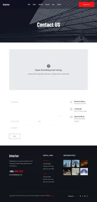 theinterior mini website template desktop screenshot